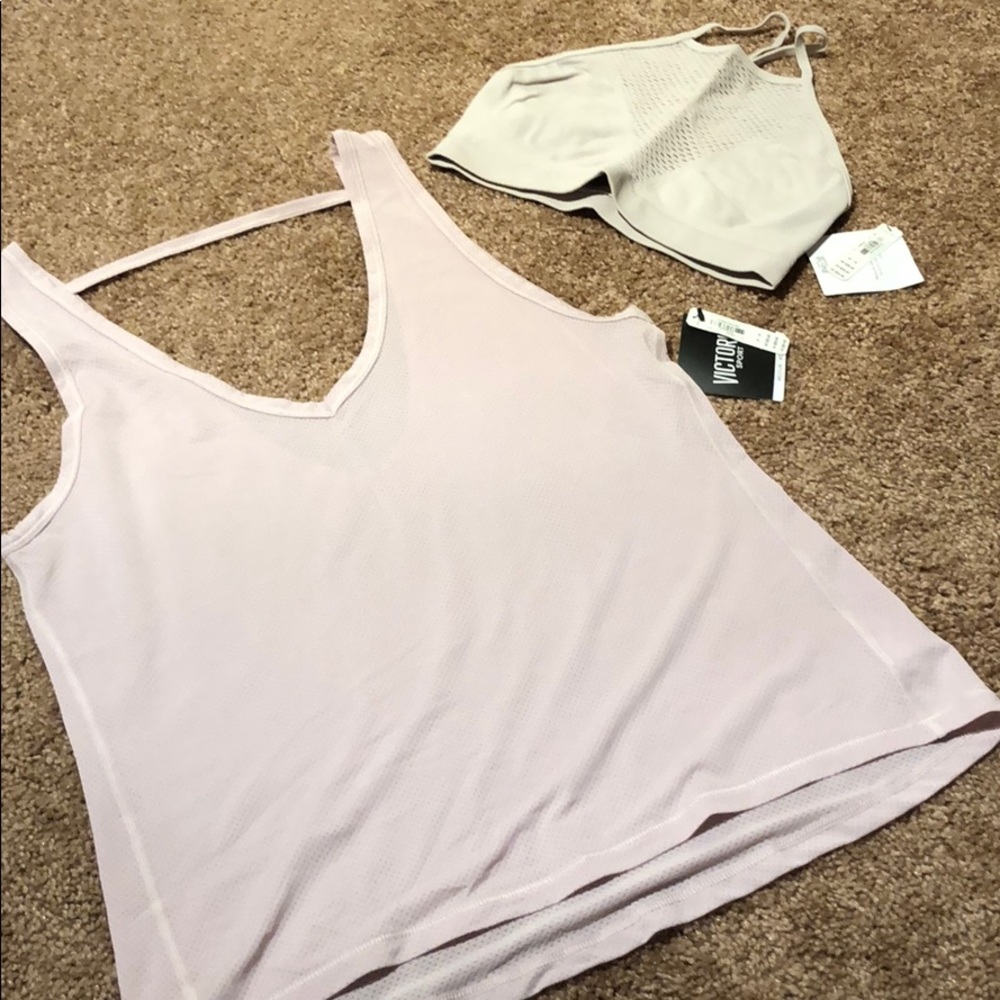 Victoria’s Secret tank and matching sports bra